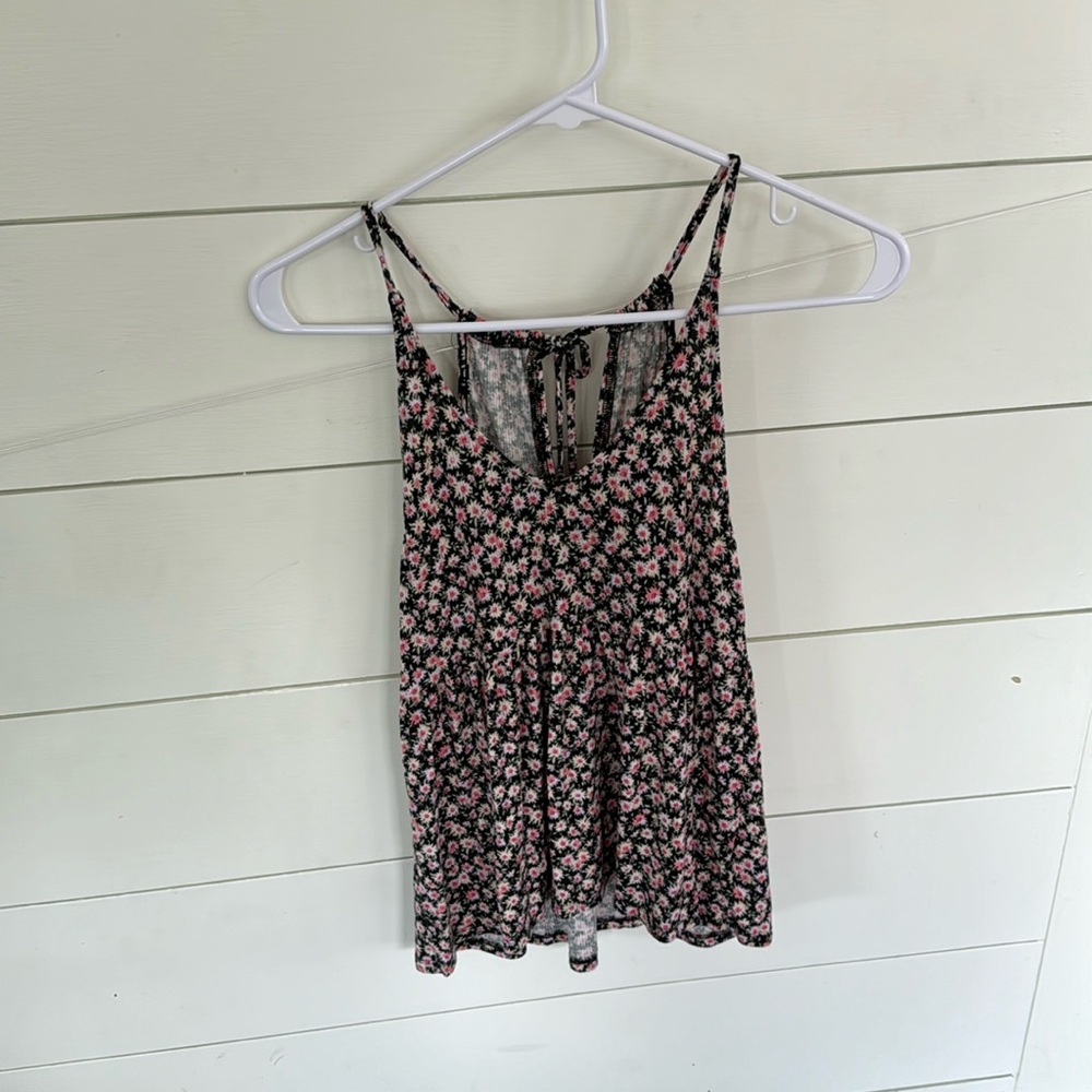 American Eagle Floral Halter Tank Top Never Worn!